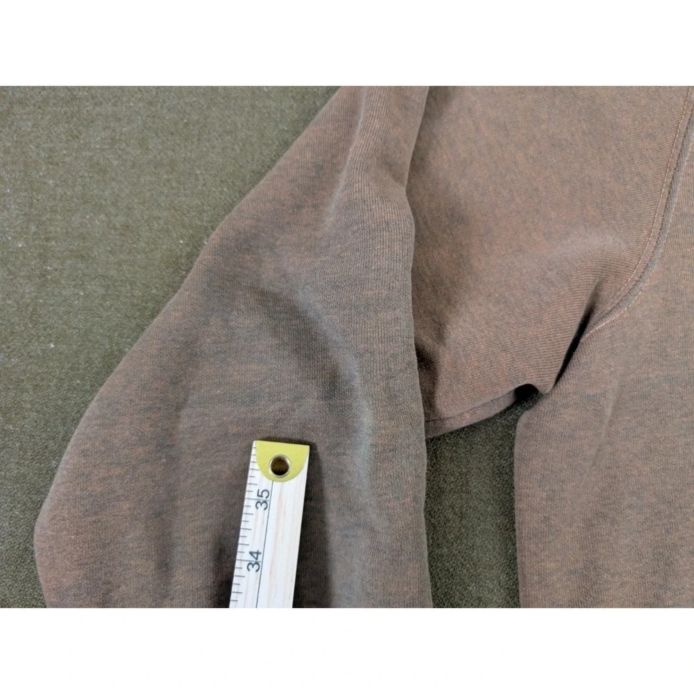 Carhartt Hoodie Mens XXL Brown Fleece Pullover Sweatshirt Kangaroo Pocket Faded‎